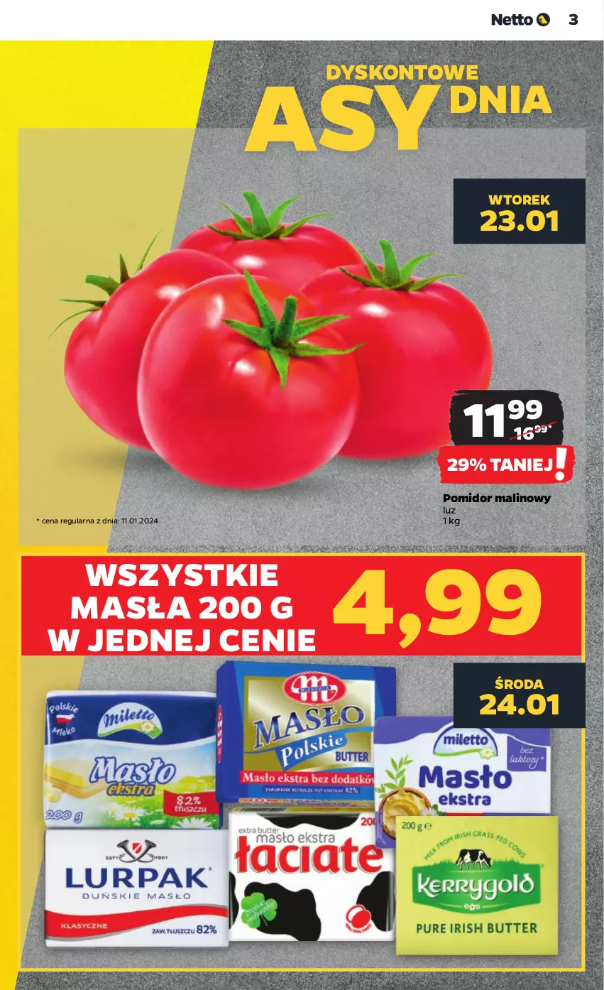 Gazetka promocyjna Netto - Artykuły spożywcze - ważna 22.01 do 28.01.2024 - strona 3 - produkty: Pomidor malinowy