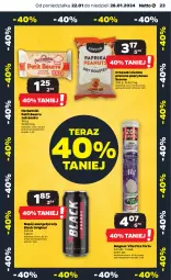 Gazetka promocyjna Netto - Artykuły spożywcze - Gazetka - ważna od 28.01 do 28.01.2024 - strona 23 - produkty: Ser, Gin, Napój energetyczny, Herbatniki Petit Beurre, Orzeszki, Jutrzenka, Tera, Lack, Herbatniki, Orzeszki ziemne, Napój, Magnez