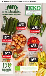Gazetka promocyjna Netto - Artykuły spożywcze - Gazetka - ważna od 28.01 do 28.01.2024 - strona 4 - produkty: Cebula, Sok, Ser, Ogórek, Siatka