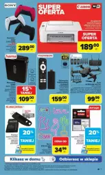 Gazetka promocyjna Carrefour - Gazetka - ważna od 02.05 do 02.05.2025 - strona 17 - produkty: Hama, Sony, Tusz, Niszczarka, Kamera, Kontroler, Urządzenie wielofunkcyjne, Thomson, Canon, Pokrowiec
