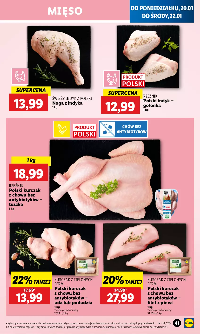 Gazetka promocyjna Lidl - GAZETKA - ważna 20.01 do 22.01.2025 - strona 47 - produkty: Kurczak, Mięso, Tusz