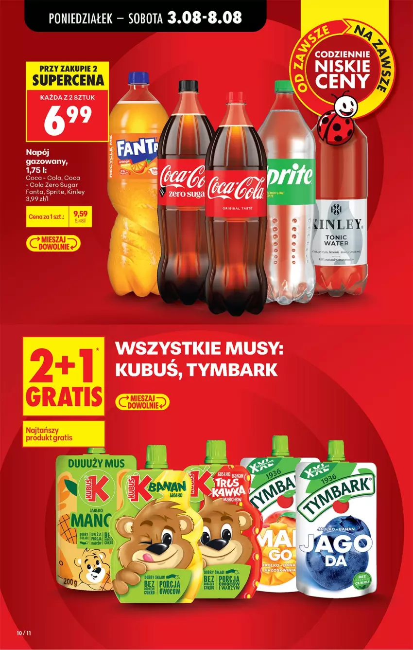 Gazetka promocyjna Biedronka - Od Poniedziałku - ważna 03.08 do 08.08.2026 - strona 12 - produkty: Kubuś, Mus, Tymbark