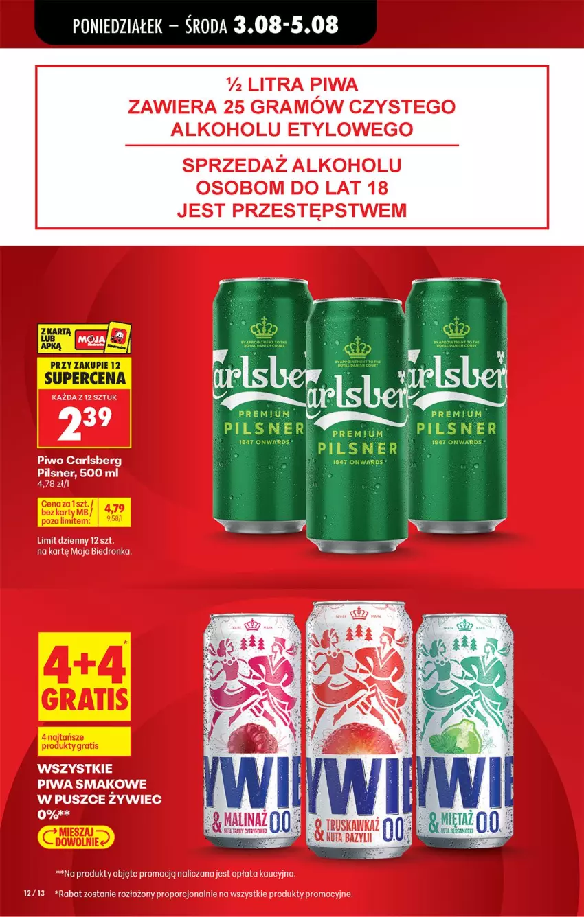 Gazetka promocyjna Biedronka - Od Poniedziałku - ważna 03.08 do 08.08.2026 - strona 14 - produkty: Fa, Gin