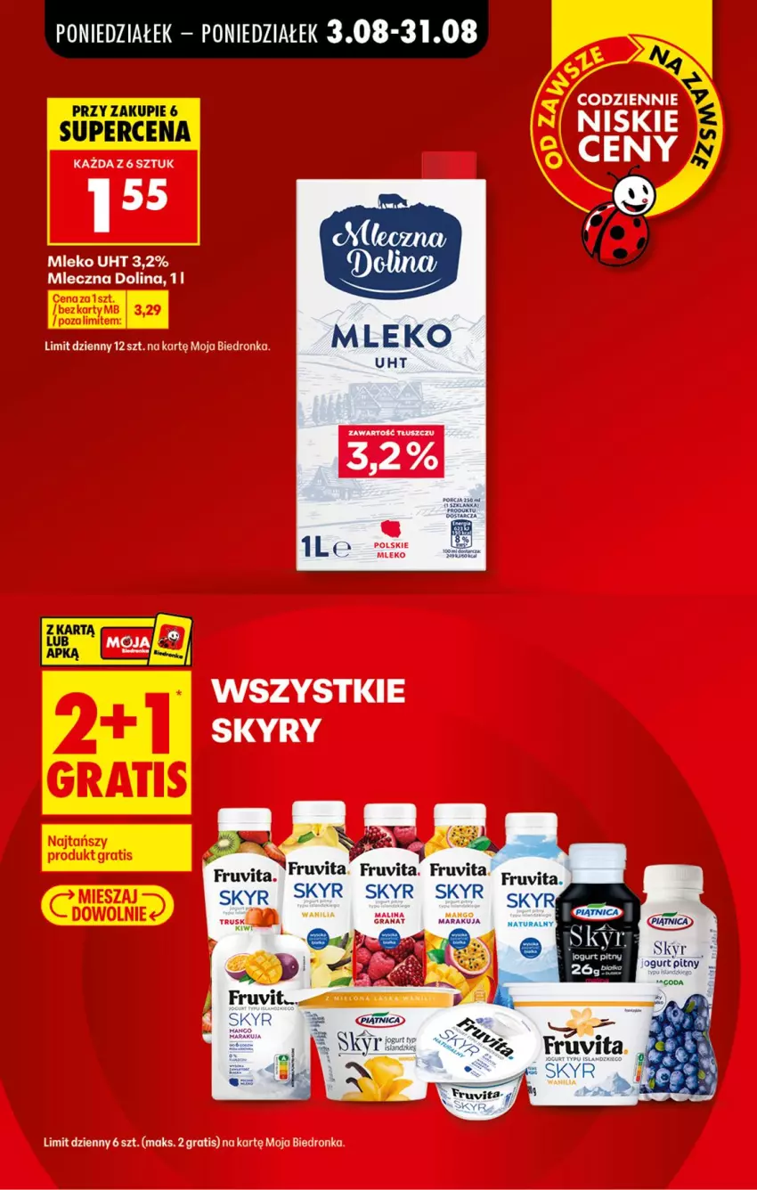 Gazetka promocyjna Biedronka - Od Poniedziałku - ważna 03.08 do 08.08.2026 - strona 2 - produkty: Gra, Mleko