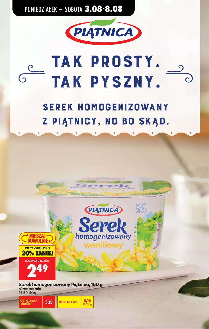 Gazetka promocyjna Biedronka - Od Poniedziałku - ważna 03.08 do 08.08.2026 - strona 39 - produkty: Fa, Piątnica, Ser, Serek, Serek homogenizowany