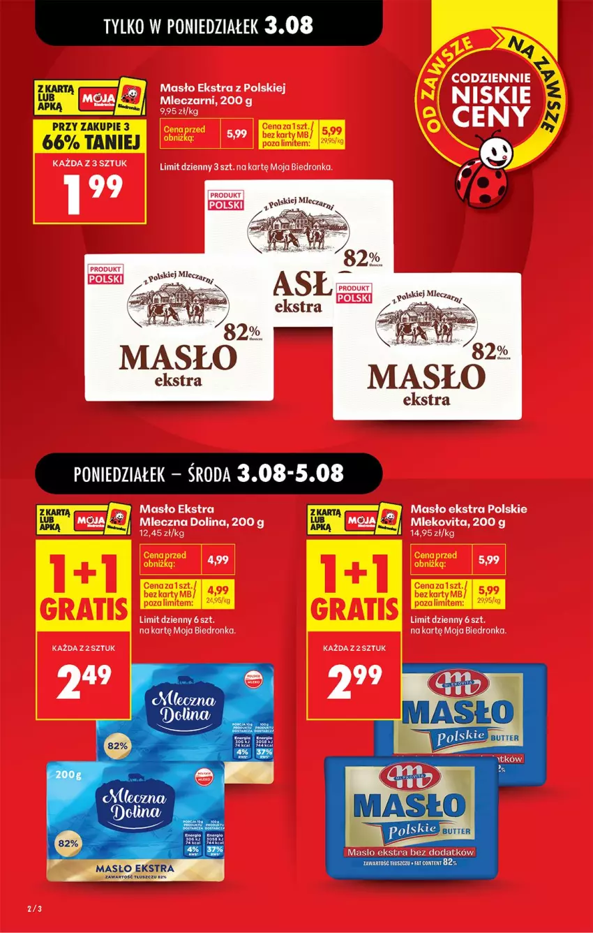 Gazetka promocyjna Biedronka - Od Poniedziałku - ważna 03.08 do 08.08.2026 - strona 4 - produkty: Masło
