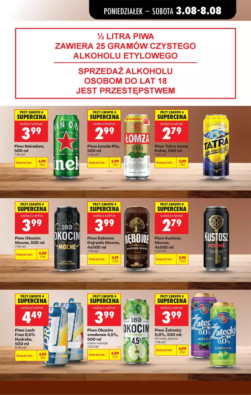 Gazetka promocyjna Biedronka - Od Poniedziałku - ważna 03.08 do 08.08.2026 - strona 63 - produkty: Heineken, Koc, Limonka, Okocim, Piwo