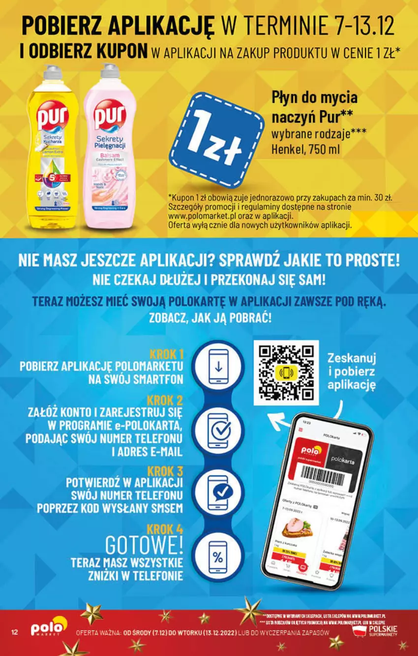 Gazetka promocyjna PoloMarket - Gazetka pomocyjna - ważna 07.12 do 13.12.2022 - strona 12 - produkty: Fa, Płyn do mycia, Pur, Tera