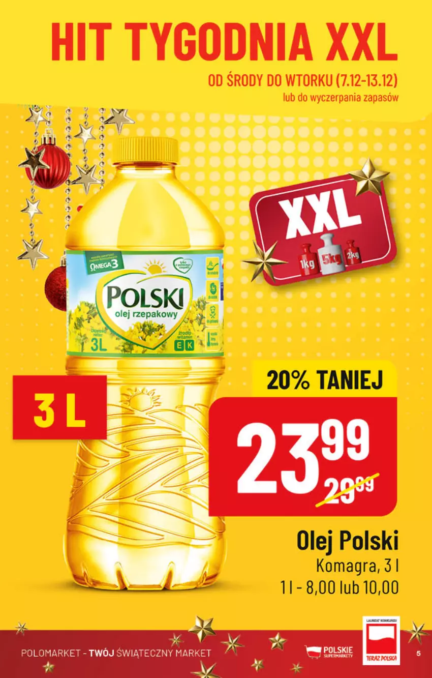 Gazetka promocyjna PoloMarket - Gazetka pomocyjna - ważna 07.12 do 13.12.2022 - strona 5 - produkty: Gra, Olej