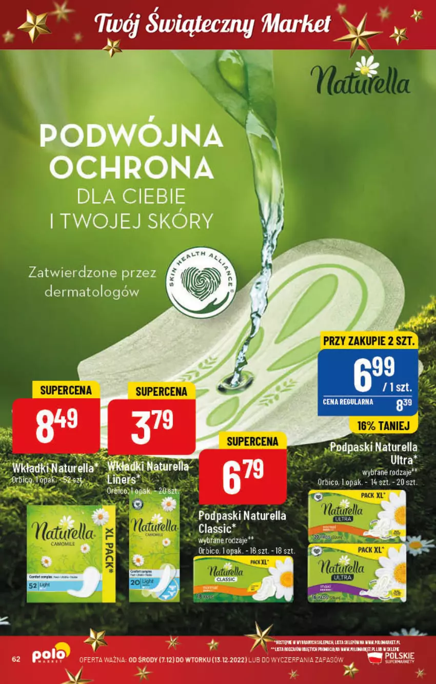 Gazetka promocyjna PoloMarket - Gazetka pomocyjna - ważna 07.12 do 13.12.2022 - strona 62 - produkty: BIC, Fa, Naturell, Naturella, Podpaski