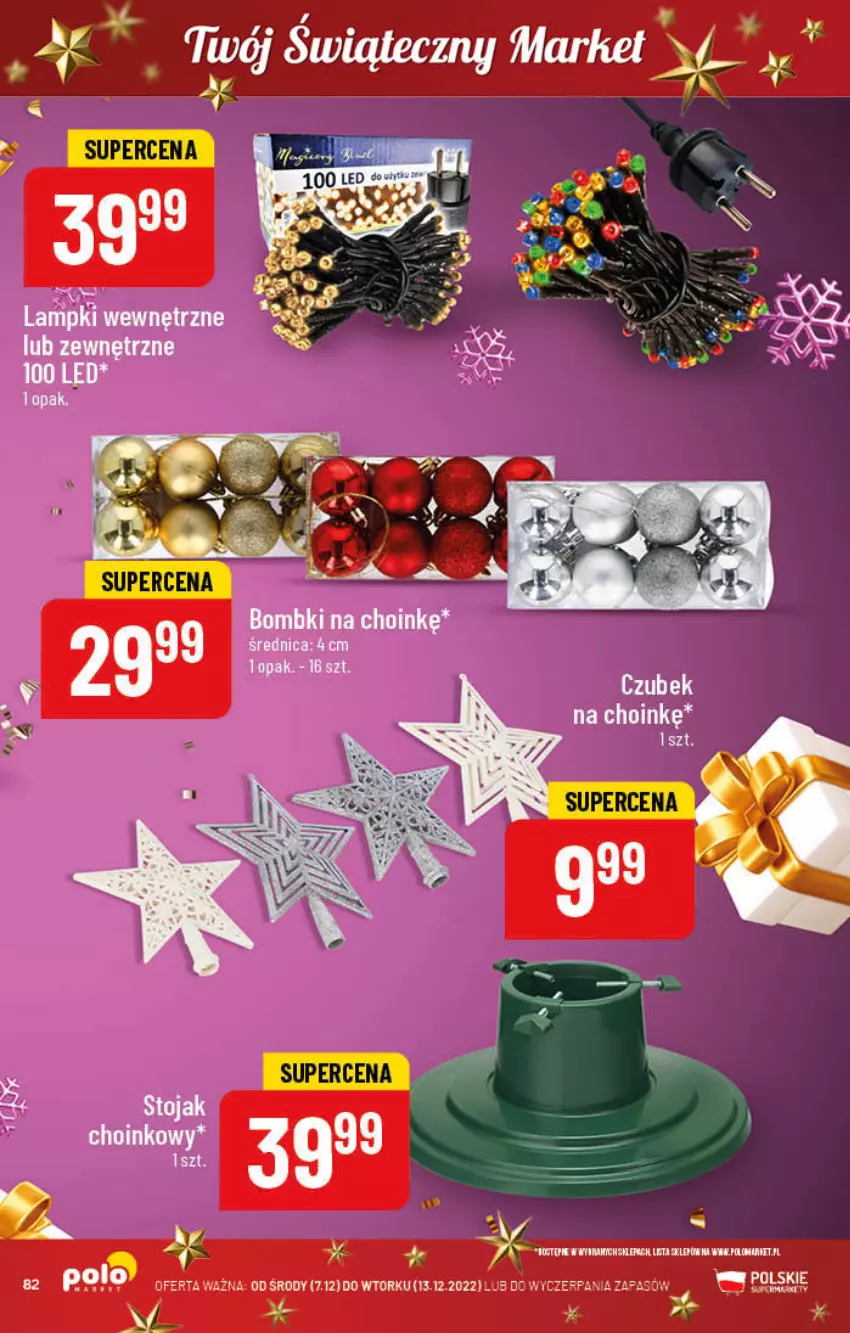 Gazetka promocyjna PoloMarket - Gazetka pomocyjna - ważna 07.12 do 13.12.2022 - strona 82 - produkty: Bombki, LG, Stojak