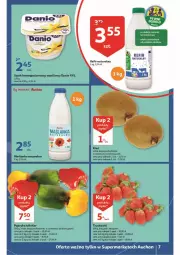 Gazetka promocyjna Auchan - Wiosenne superoferty są w cenie Supermarkety - Gazetka - ważna od 11.05 do 11.05.2022 - strona 7 - produkty: Ser, Por, Maślanka, Papryka, Kefir naturalny, Truskawki, Termos, Kiwi, Serek homogenizowany, Serek, Danio, Kefir, Mleko