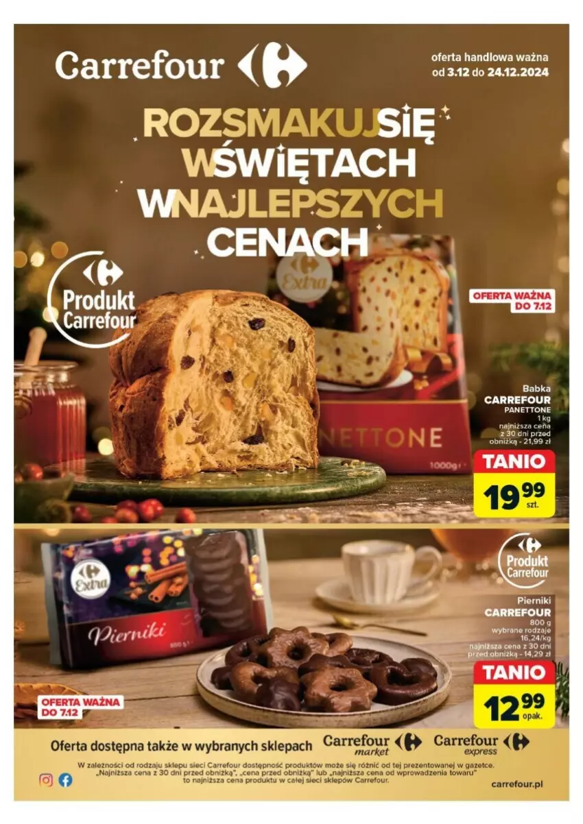 Gazetka promocyjna Carrefour - ważna 03.12 do 24.12.2024 - strona 1 - produkty: Babka