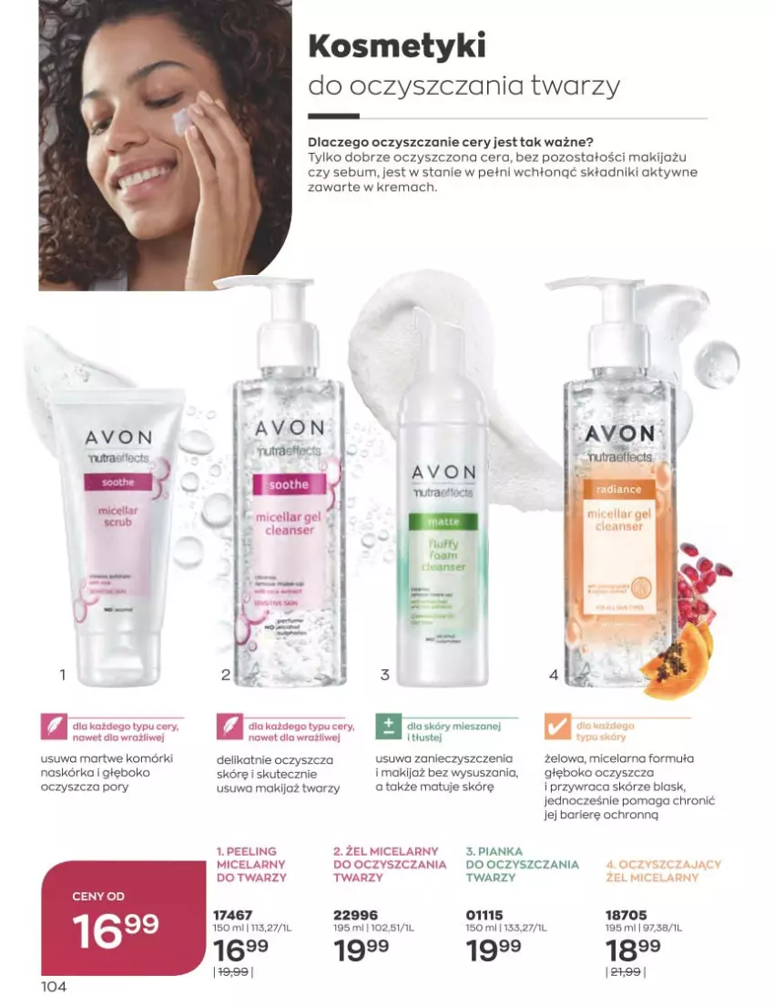 Gazetka promocyjna Avon - Katalog Avon 12/2022 kampania grudzień - ważna 01.12 do 31.12.2022 - strona 104 - produkty: Makijaż, Peeling, Por, Ser