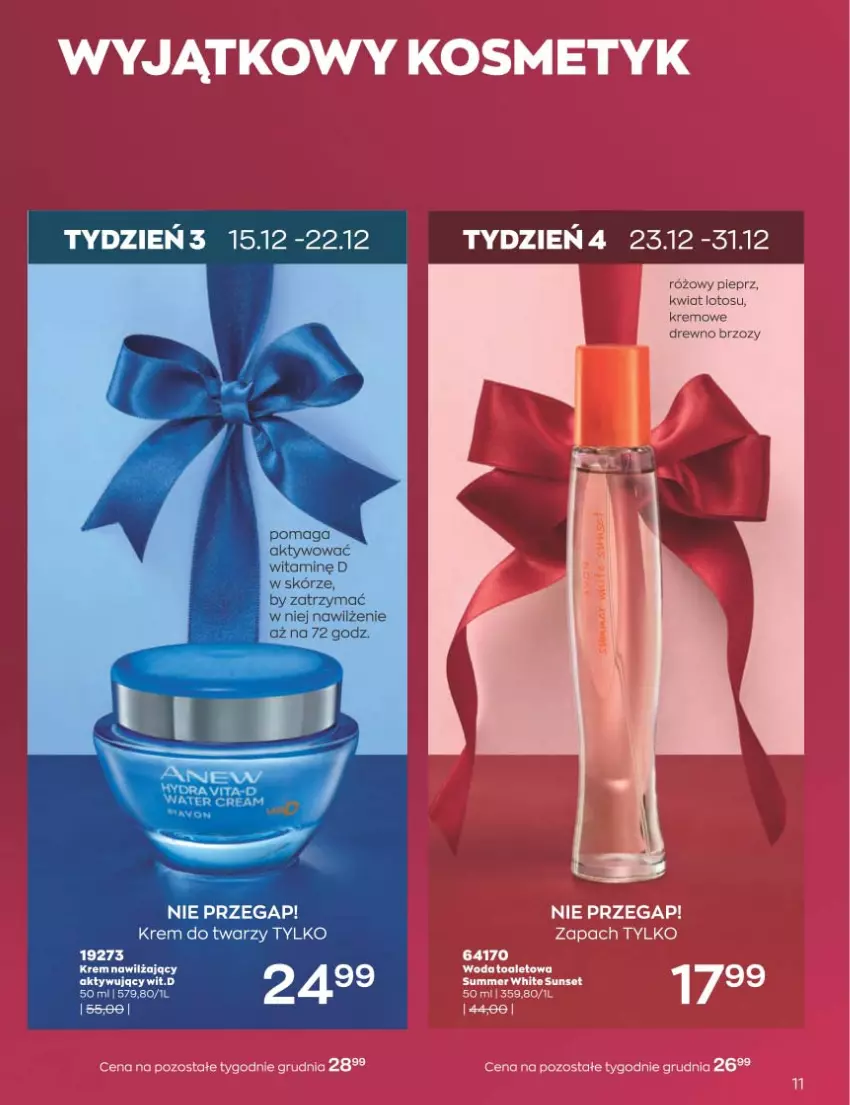 Gazetka promocyjna Avon - Katalog Avon 12/2022 kampania grudzień - ważna 01.12 do 31.12.2022 - strona 11 - produkty: Krem do twarzy, Krem nawilżający