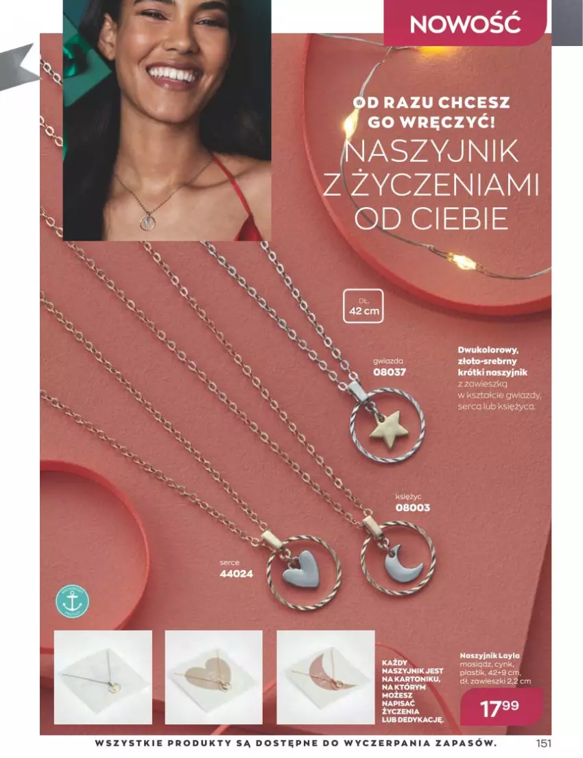 Gazetka promocyjna Avon - Katalog Avon 12/2022 kampania grudzień - ważna 01.12 do 31.12.2022 - strona 151 - produkty: Cynk, Naszyjnik, Tonik, Zawieszki