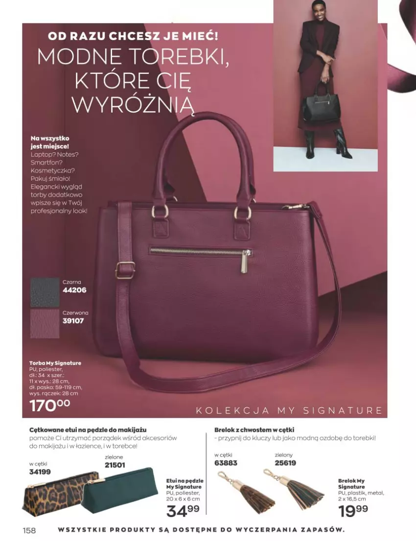 Gazetka promocyjna Avon - Katalog Avon 12/2022 kampania grudzień - ważna 01.12 do 31.12.2022 - strona 158 - produkty: Kosmetyczka, Makijaż, Por, Torba