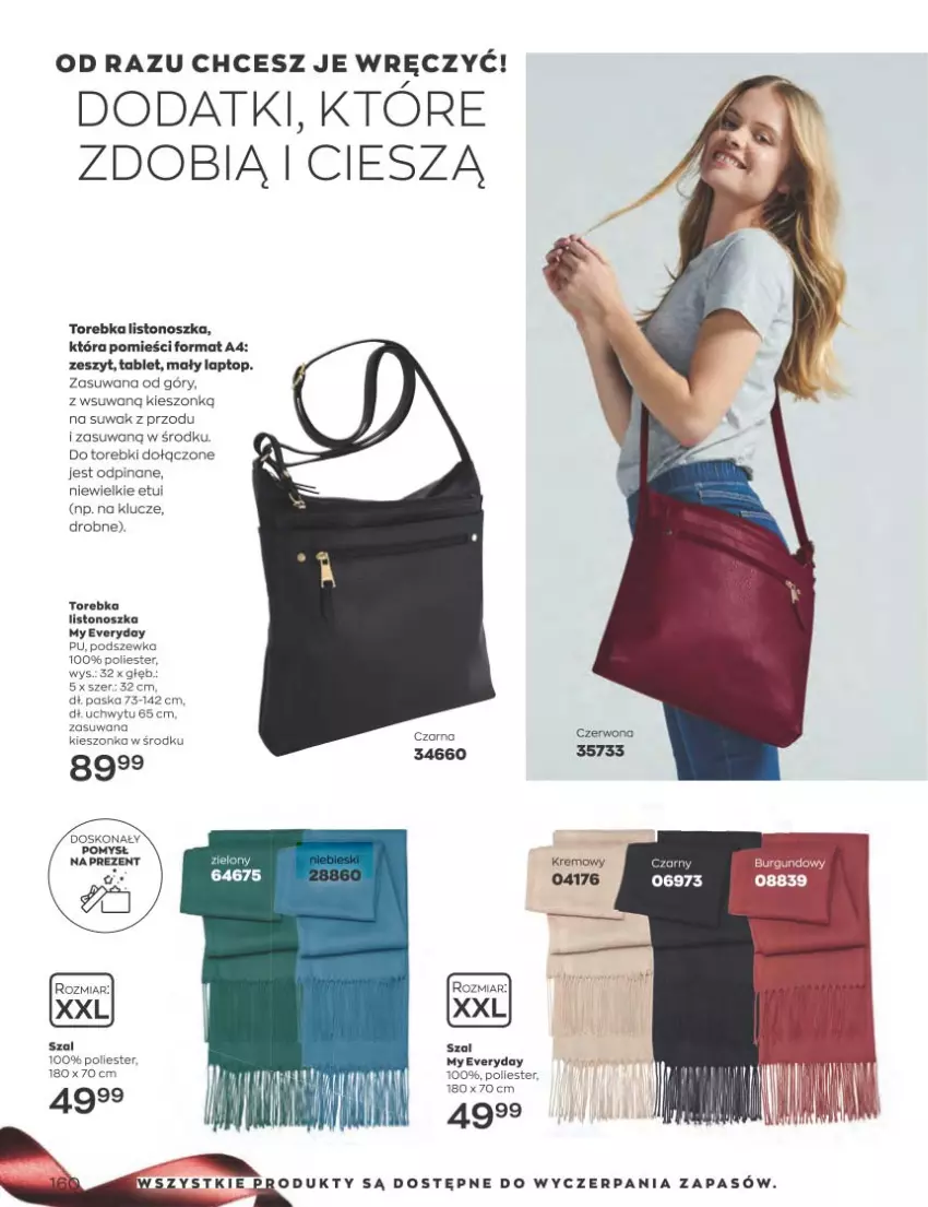 Gazetka promocyjna Avon - Katalog Avon 12/2022 kampania grudzień - ważna 01.12 do 31.12.2022 - strona 160 - produkty: Szal, Tablet, Top, Torebka