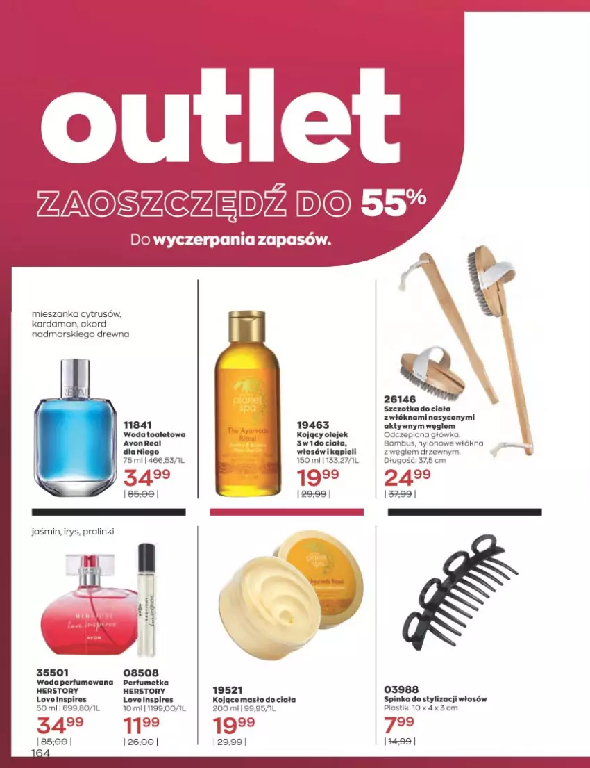 Gazetka promocyjna Avon - Katalog Avon 12/2022 kampania grudzień - ważna 01.12 do 31.12.2022 - strona 164 - produkty: Inka, Masło, Perfum, Szczotka