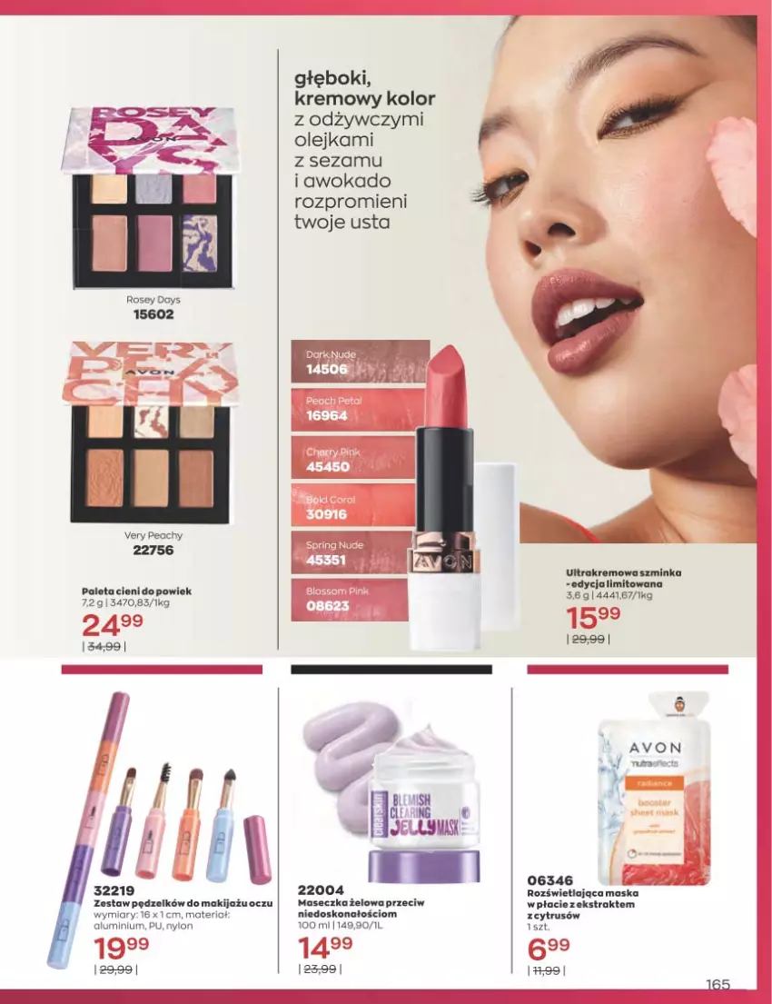 Gazetka promocyjna Avon - Katalog Avon 12/2022 kampania grudzień - ważna 01.12 do 31.12.2022 - strona 165 - produkty: Fa, Inka, Makijaż, Maska, Olej, Paleta, Sezam, Szminka