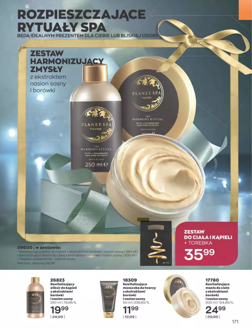 Gazetka promocyjna Avon - Katalog Avon 12/2022 kampania grudzień - ważna 01.12 do 31.12.2022 - strona 171 - produkty: Masło, Sos, Torebka