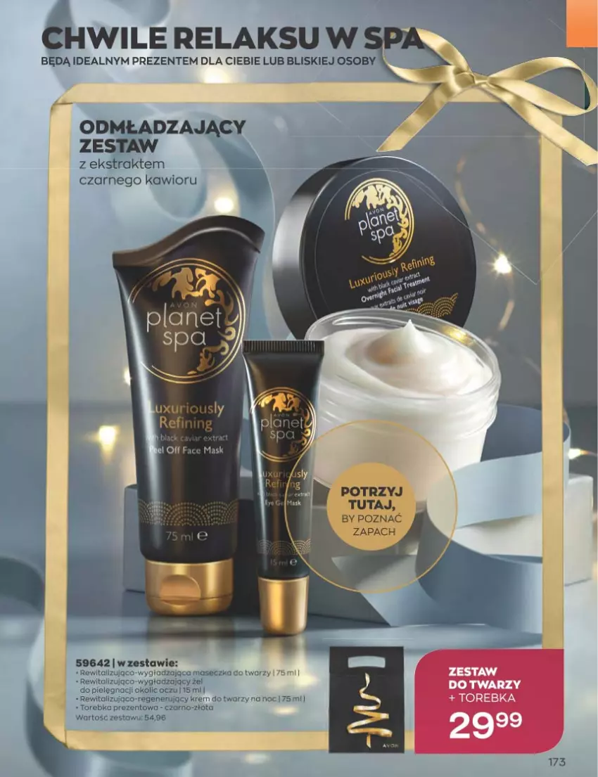 Gazetka promocyjna Avon - Katalog Avon 12/2022 kampania grudzień - ważna 01.12 do 31.12.2022 - strona 173 - produkty: Kawior, Krem do twarzy, Torebka