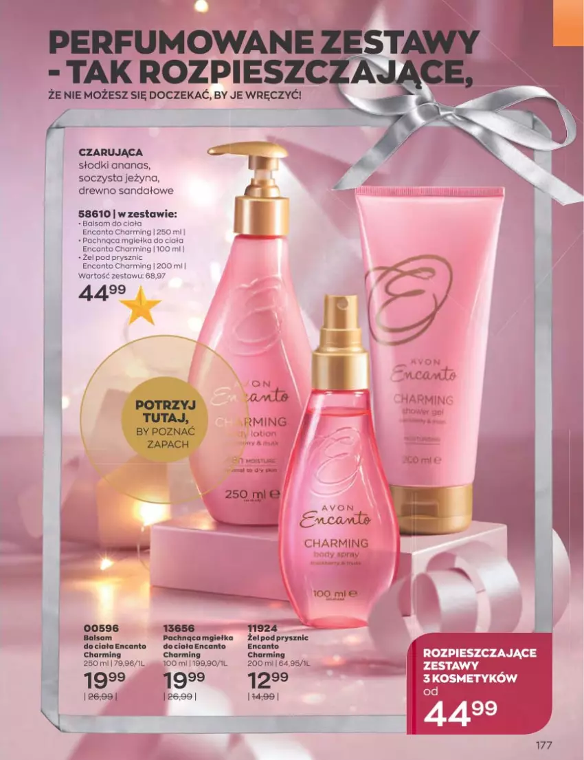 Gazetka promocyjna Avon - Katalog Avon 12/2022 kampania grudzień - ważna 01.12 do 31.12.2022 - strona 177 - produkty: Ananas, Balsam do ciała, Fa, LG, Sandał