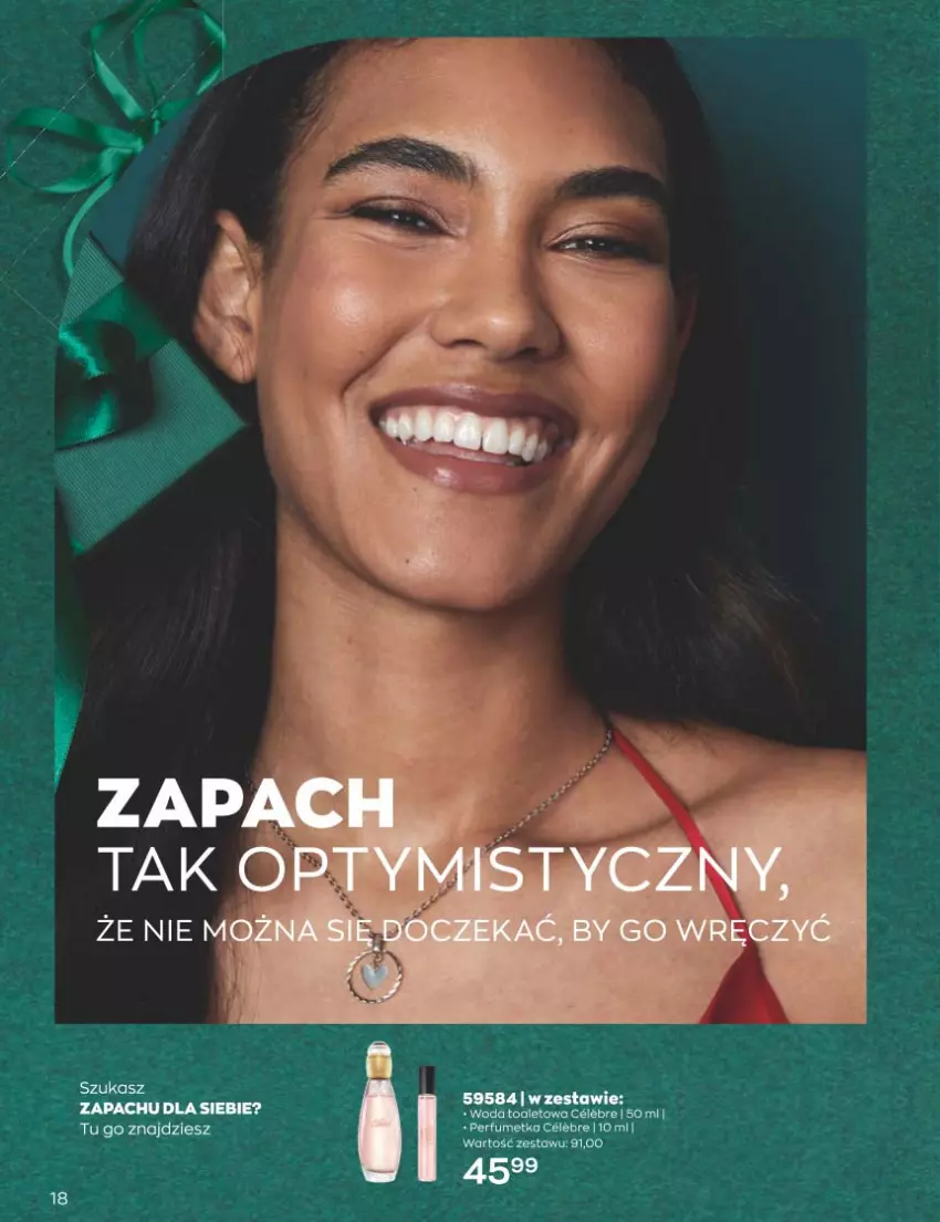 Gazetka promocyjna Avon - Katalog Avon 12/2022 kampania grudzień - ważna 01.12 do 31.12.2022 - strona 18 - produkty: Kosz, Perfum, Woda, Woda toaletowa