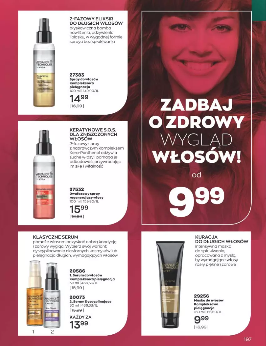 Gazetka promocyjna Avon - Katalog Avon 12/2022 kampania grudzień - ważna 01.12 do 31.12.2022 - strona 197 - produkty: Fa, Maska, Maska do włosów, Rum, Ser, Serum, Serum do włosów