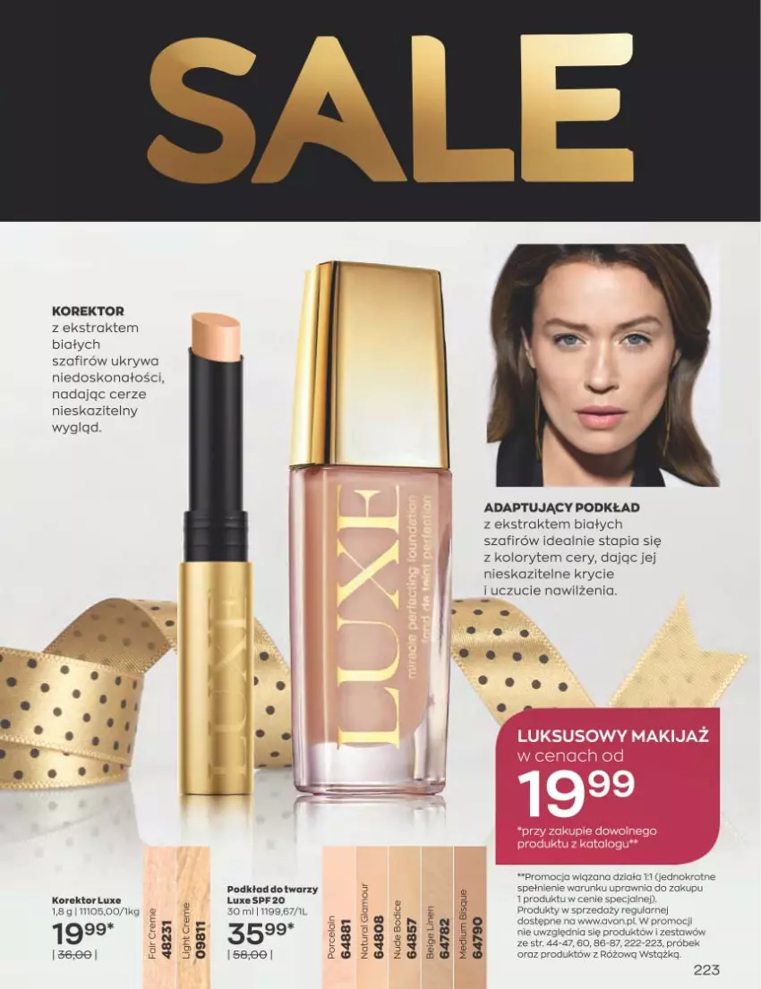 Gazetka promocyjna Avon - Katalog Avon 12/2022 kampania grudzień - ważna 01.12 do 31.12.2022 - strona 223 - produkty: Gin, LG, Podkład, Por