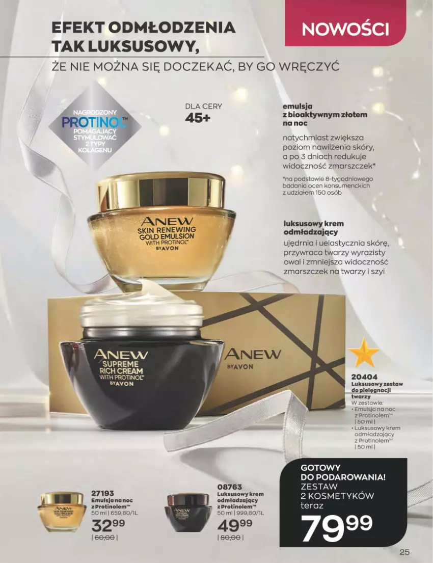 Gazetka promocyjna Avon - Katalog Avon 12/2022 kampania grudzień - ważna 01.12 do 31.12.2022 - strona 25 - produkty: Anew, Emulsja, Mars, Tera