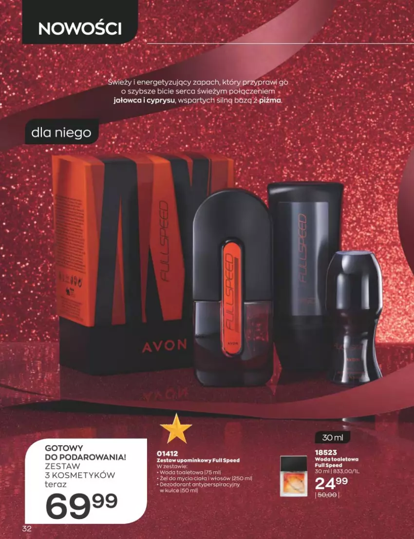 Gazetka promocyjna Avon - Katalog Avon 12/2022 kampania grudzień - ważna 01.12 do 31.12.2022 - strona 32 - produkty: BIC, Dezodorant, Ser, Tera, Woda