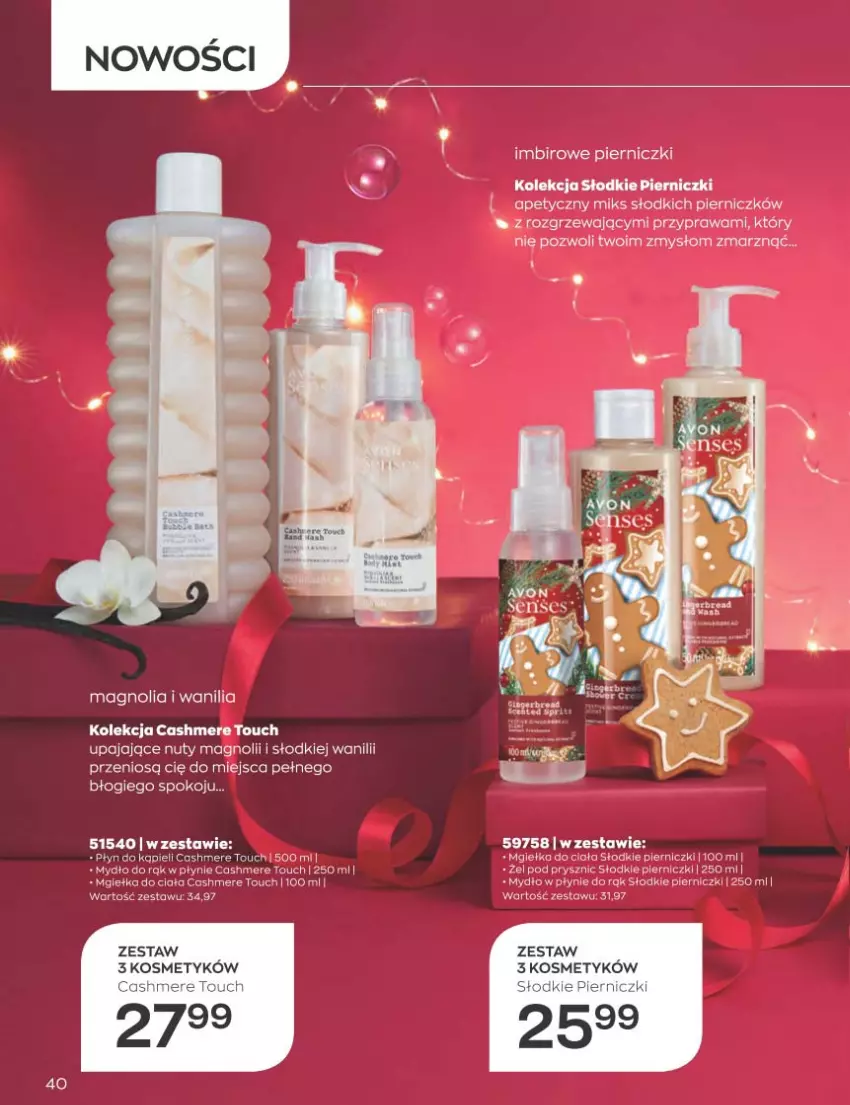 Gazetka promocyjna Avon - Katalog Avon 12/2022 kampania grudzień - ważna 01.12 do 31.12.2022 - strona 40 - produkty: Gin, Imbir, Mydło, Nuty