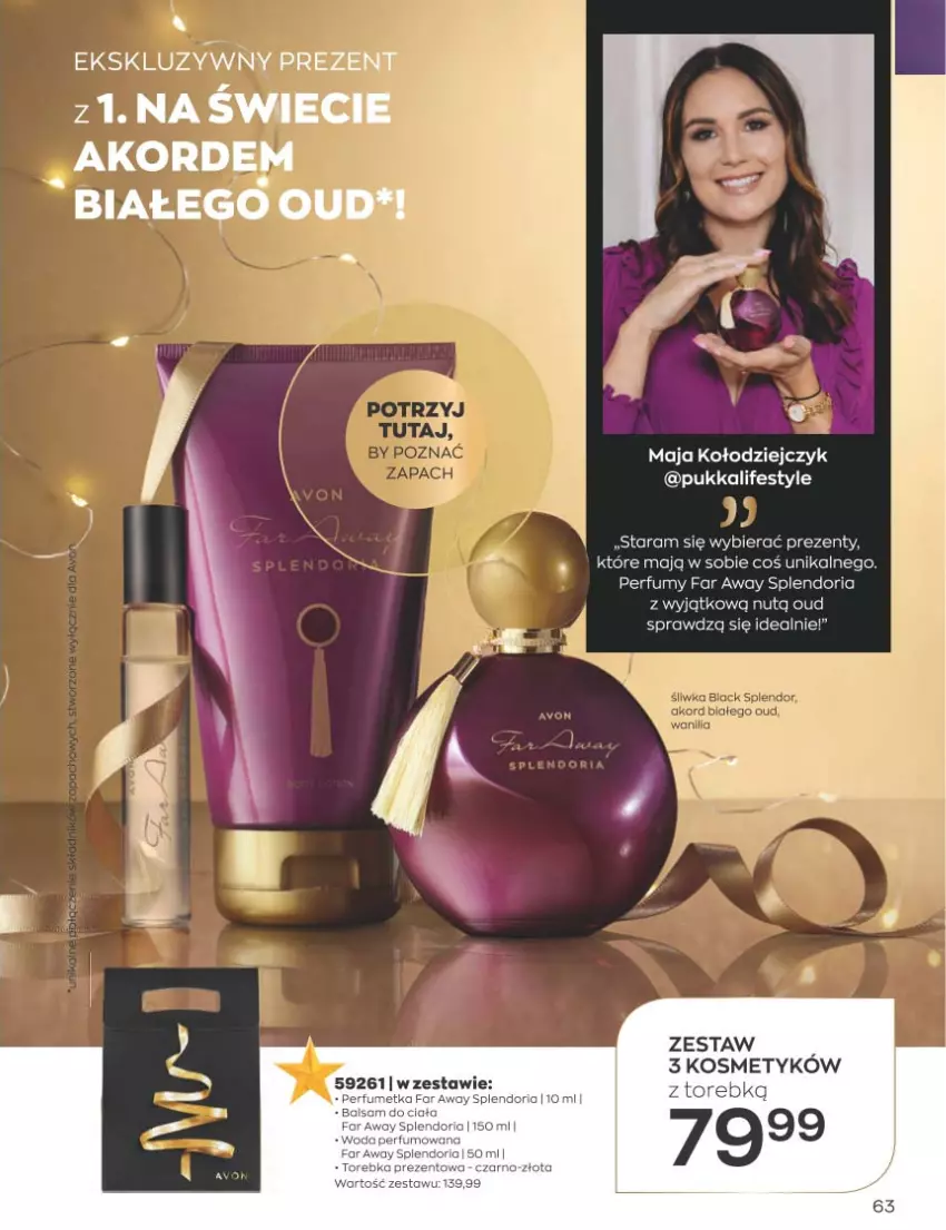 Gazetka promocyjna Avon - Katalog Avon 12/2022 kampania grudzień - ważna 01.12 do 31.12.2022 - strona 63 - produkty: Fa, Lack, Perfum