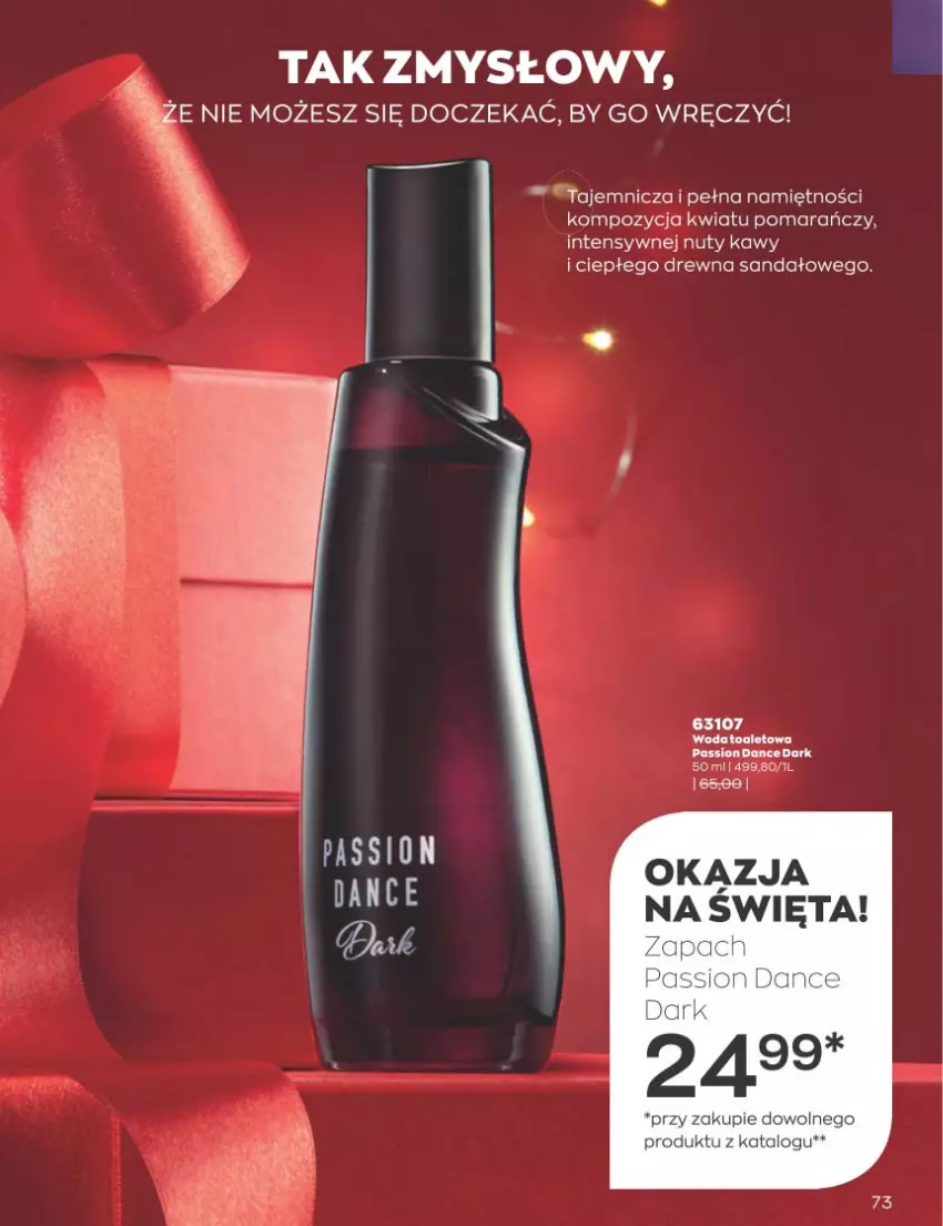 Gazetka promocyjna Avon - Katalog Avon 12/2022 kampania grudzień - ważna 01.12 do 31.12.2022 - strona 73 - produkty: Nuty, Sandał, Woda