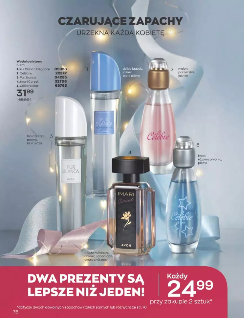 Gazetka promocyjna Avon - Katalog Avon 12/2022 kampania grudzień - ważna 01.12 do 31.12.2022 - strona 76 - produkty: Imbir, Masło, Por, Pur, Róża, Sandał