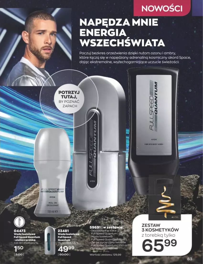 Gazetka promocyjna Avon - Katalog Avon 12/2022 kampania grudzień - ważna 01.12 do 31.12.2022 - strona 83 - produkty: Dezodorant, Fa, Karmi, Torebka, Woda, Woda toaletowa