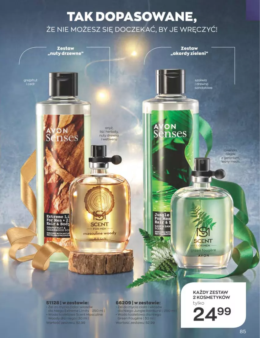 Gazetka promocyjna Avon - Katalog Avon 12/2022 kampania grudzień - ważna 01.12 do 31.12.2022 - strona 85 - produkty: Body, Fa, Gra, Nuty