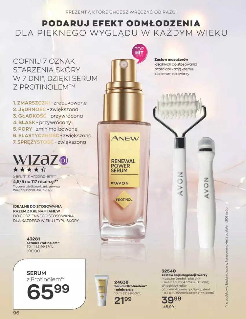 Gazetka promocyjna Avon - Katalog Avon 12/2022 kampania grudzień - ważna 01.12 do 31.12.2022 - strona 96 - produkty: Anew, Fa, Mars, Por, Rum, Ser, Serum