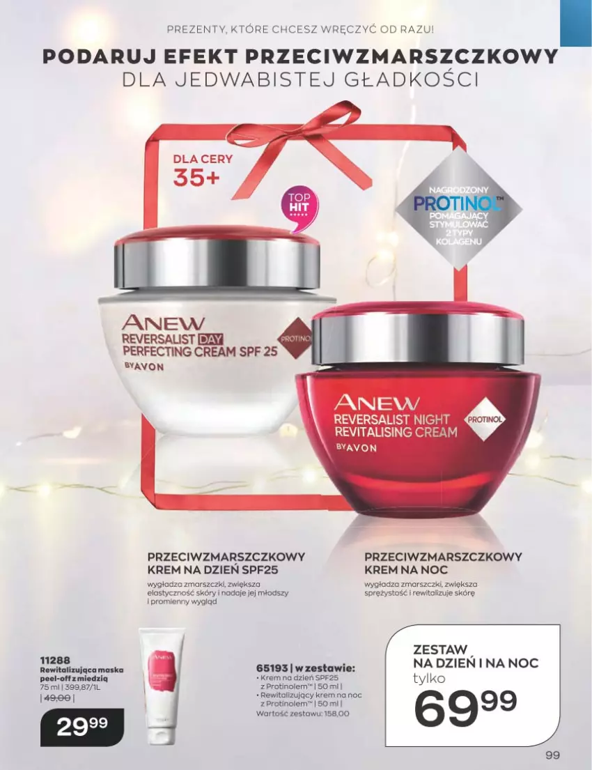 Gazetka promocyjna Avon - Katalog Avon 12/2022 kampania grudzień - ważna 01.12 do 31.12.2022 - strona 99 - produkty: Krem na dzień, Krem na noc, Mars, Maska