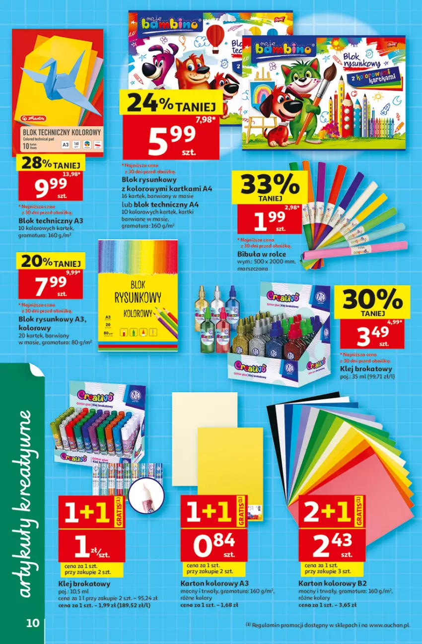 Gazetka promocyjna Auchan - 30 Lat Hipermarket - ważna 30.07 do 05.08.2026 - strona 10 - produkty: Gra, Klej, Klej brokatowy, Mars, Rama