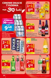 Gazetka promocyjna Auchan - 30 Lat Hipermarket - Gazetka - ważna od 05.08 do 05.08.2026 - strona 28 - produkty: Hoop, Sok, Mus, Napój energetyczny, Coca-Cola, Paola, Tiger, Napój gazowany, Syrop, Fanta, Sprite, Napój, Fa