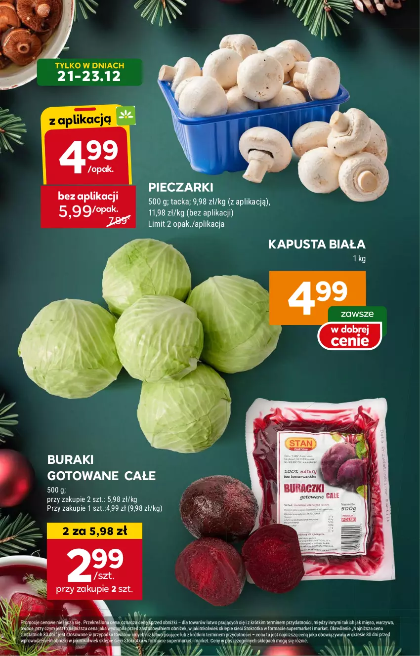 Gazetka promocyjna Stokrotka - Supermarket - ważna 19.12 do 27.12.2024 - strona 4 - produkty: Buraki, Piec