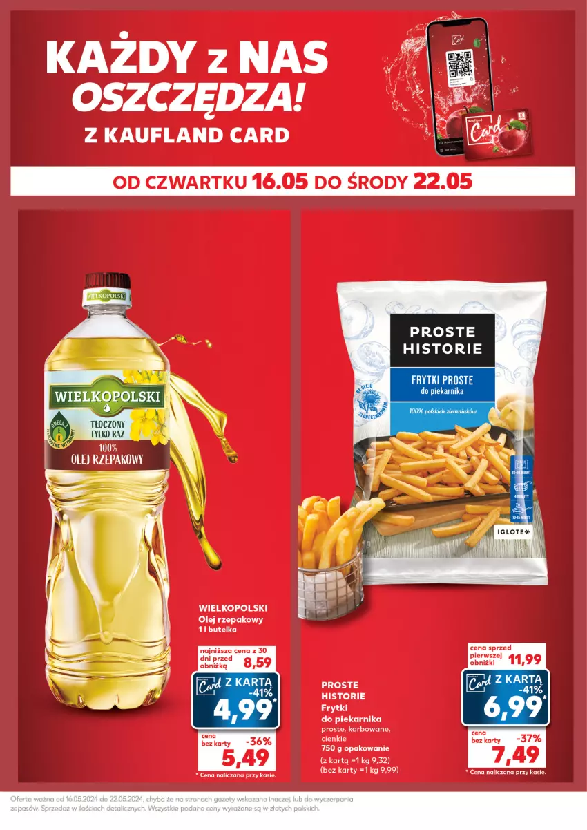 Gazetka promocyjna Kaufland - Kaufland - ważna 20.05 do 22.05.2024 - strona 19 - produkty: Frytki, Olej, Olej rzepakowy, Piekarnik