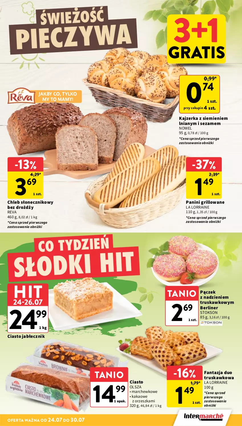 Gazetka promocyjna Intermarche - Gazetka promocyjna - ważna 24.07 do 30.07.2025 - strona 15 - produkty: Chleb, Fa, Fanta, Gra, Grill, Kajzerka, Kakao, Pączek, Piec, Sezam