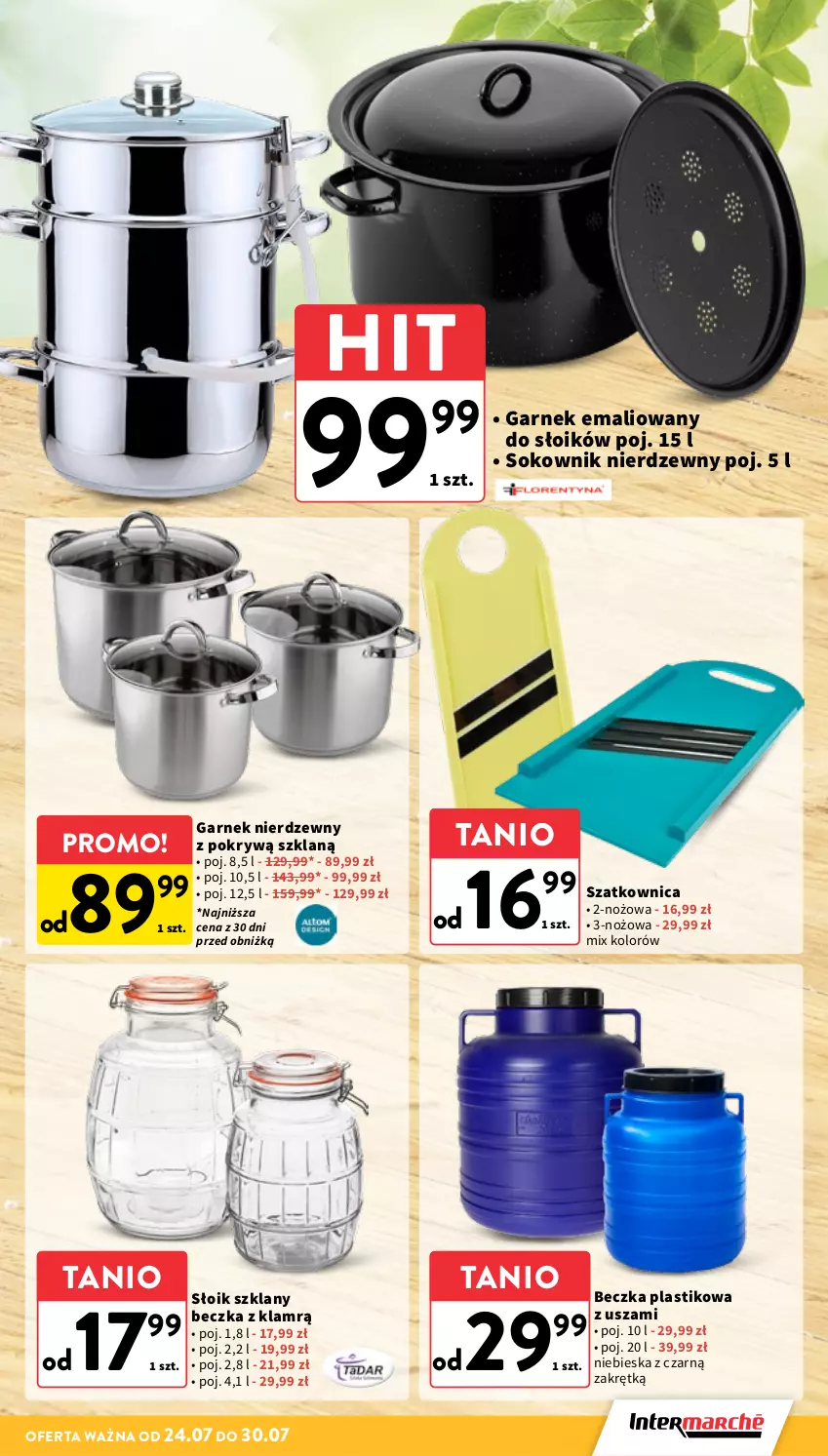 Gazetka promocyjna Intermarche - Gazetka promocyjna - ważna 24.07 do 30.07.2025 - strona 33 - produkty: Garnek, Noż, Sok, Szatkownica