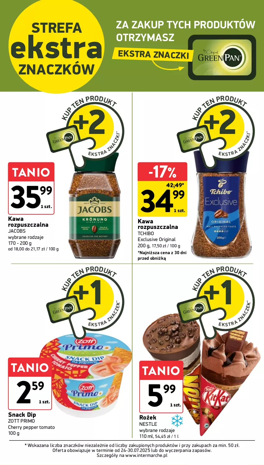 Gazetka promocyjna Intermarche - Gazetka promocyjna - ważna 24.07 do 30.07.2025 - strona 35 - produkty: Fa, Gin, Jacobs, Kawa, Kawa rozpuszczalna, Tchibo, Zott, Zott Primo