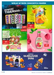 Gazetka promocyjna Carrefour - Gazetka Wielki wybór cenionych marek - Gazetka - ważna od 15.05 do 15.05.2021 - strona 34 - produkty: Sok, Napój energetyczny, Lemoniada, Kosz, Tiger, Napój gazowany, Tymbark, Napój
