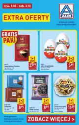 Gazetka promocyjna Aldi - Extra oferty - Gazetka - ważna od 03.10 do 03.10.2026 - strona 1 - produkty: Por, Gra, Kawa mielona, Kawa, Sport, Czekolada, Ritter Sport, Kinder, Fa