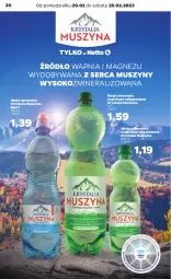 Gazetka promocyjna Netto - Artykuły spożywcze - Gazetka - ważna od 25.02 do 25.02.2023 - strona 20 - produkty: Sok, Ser, Por, Mus, Sport, Szyny, Szyna, Woda mineralna, Woda, Magnez